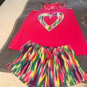 Justice Girls Size 12-14 summer sleep set